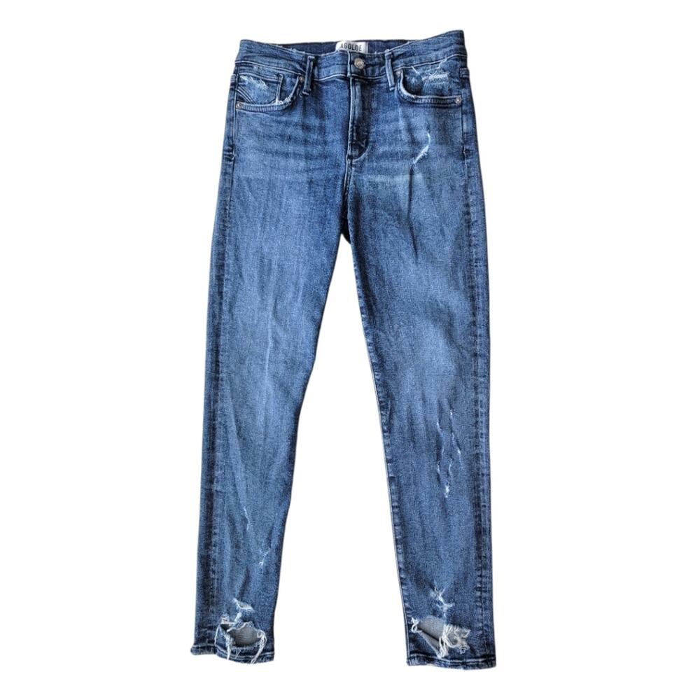 Agolde Sophie Hi Rise Skinny Crop In Paradox Size 27